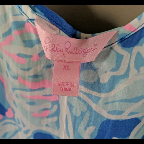 Lilly Pulitzer Deanna Romper in Bay Blue, NWT size XL. - Picture 5 of 9